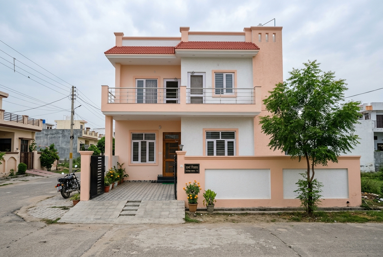 Modern Residential Duplex, Barabanki